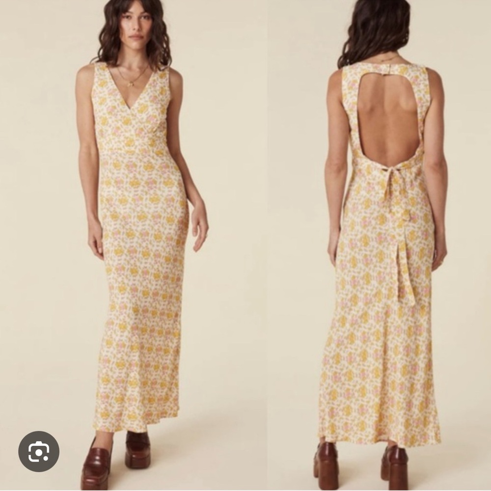 Spell Yellow Rose Bias Maxi